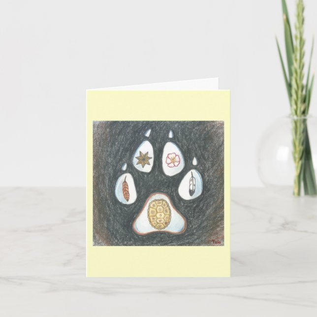 Native Wolftrack notecard (Front)