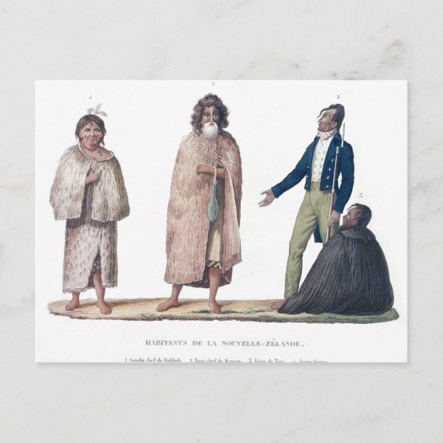 Natives of New Zealand Postcard (Front)