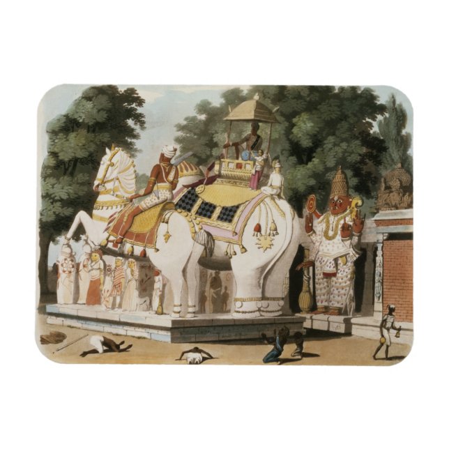 Natives pay homage to their ruler, engraved by Tho Magnet (Horizontal)