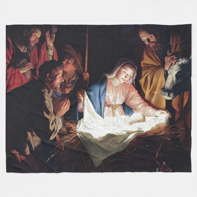 NATIVITY 2 FLEECE BLANKET (Front (Horizontal))