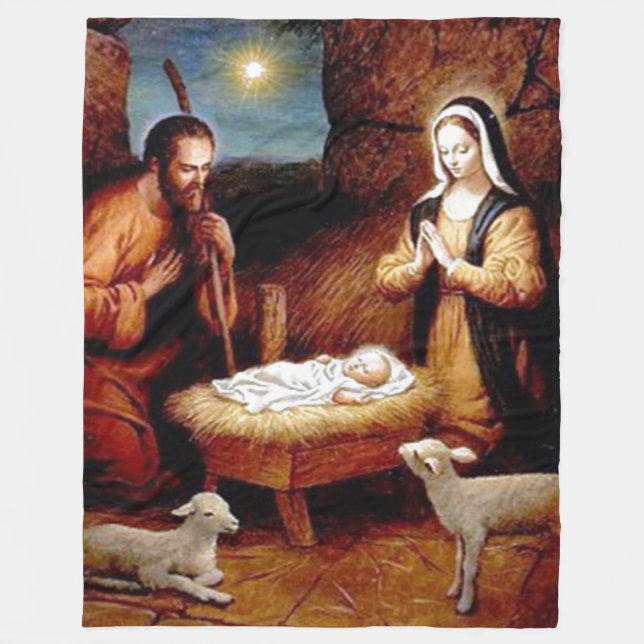 NATIVITY 4 FLEECE BLANKET (Front)