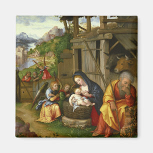 Nativity and Child Angels c1515 Magnet