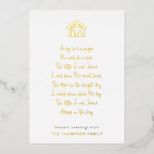 Nativity Away In A Manger Lyrics Name Real