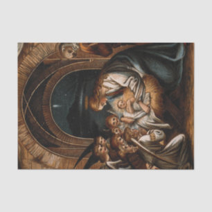 Nativity Birth of Jesus Christ Angels Mother Mary Tissue Paper