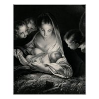Nativity Birth of Jesus Christ Angels Virgin Mary