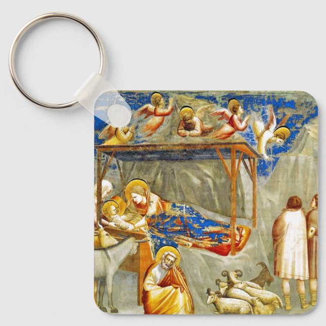 Nativity Birth of Jesus  Key Ring (Front)