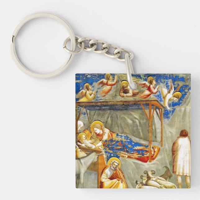 Nativity Birth of Jesus  Key Ring (Front)