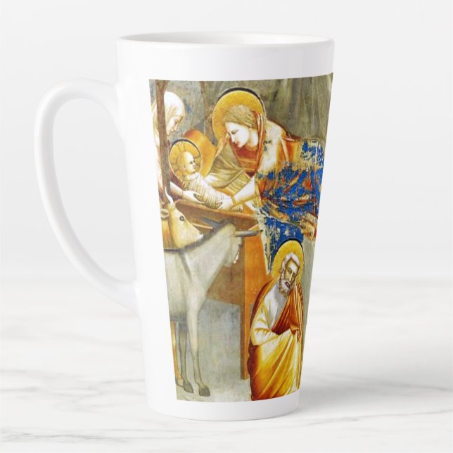 Nativity Birth of Jesus  Latte Mug (Left)