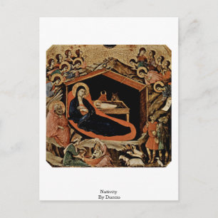 Nativity By Duccio Postcard