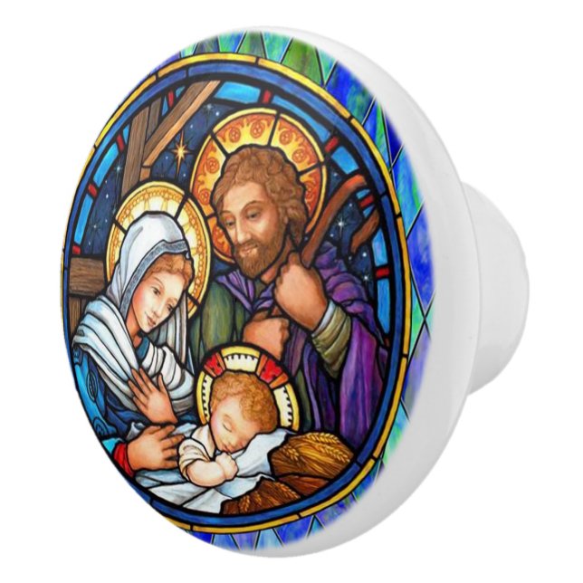 Nativity Ceramic Knob (Right)