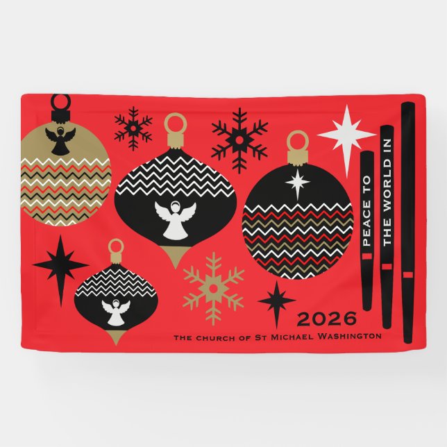 Nativity Christian Christmas Holiday Decor. Banner (Horizontal)