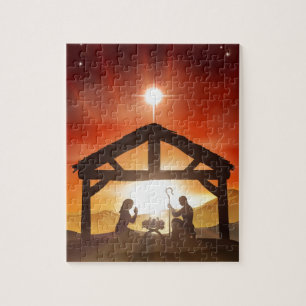 Nativity Christian Christmas Scene Jigsaw Puzzle