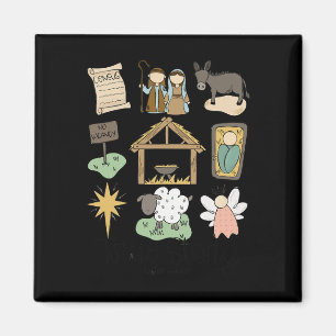 Nativity Christian Christmas Xmas True Story Mange Magnet
