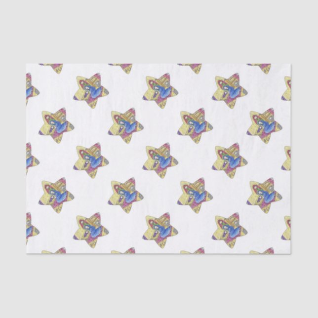 Nativity Christmas: Baby Jesus, Mary  in a manger Tissue Paper (Front)