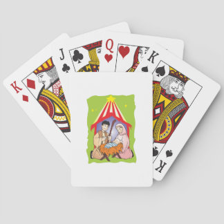 Nativity Christmas Birth of Jesus Christ Wrapper Playing Cards