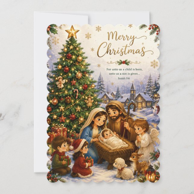 Nativity Christmas Card (Front)
