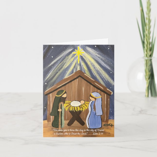 Nativity Christmas Card (Front)