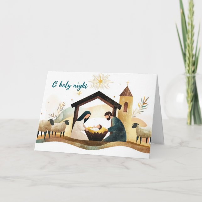 NATIVITY CHRISTMAS CARD FOR ANYONE (Front)