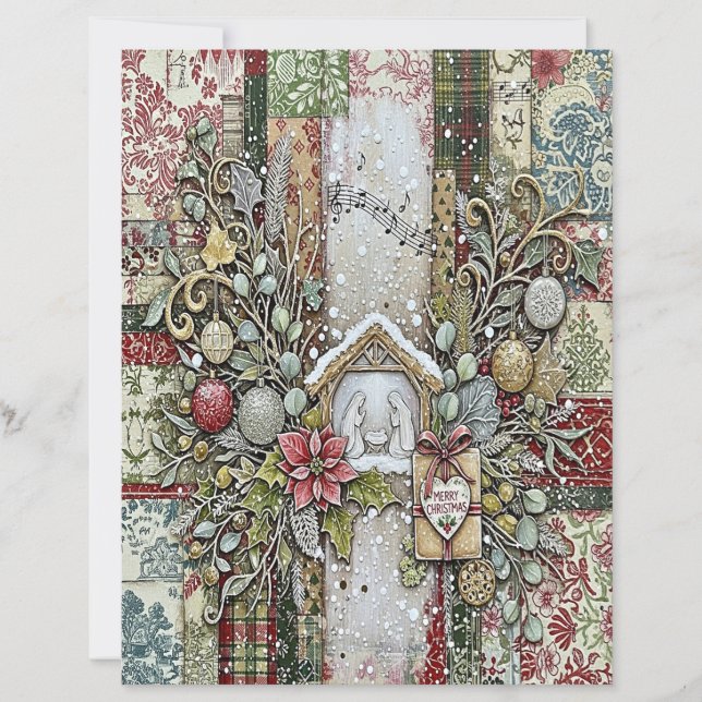 Nativity Christmas craft paper (Front)