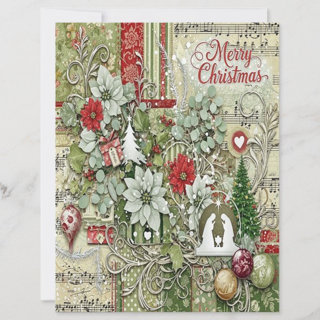 Nativity Christmas craft paper (Front)