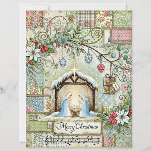 Nativity Christmas craft paper