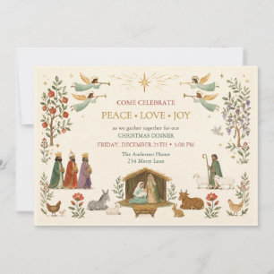 Nativity Christmas Dinner Invitation
