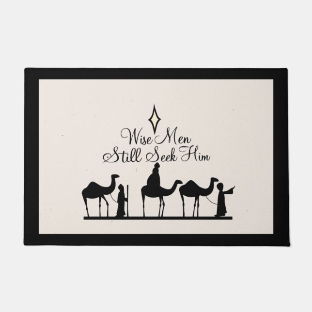 Nativity Christmas Doormat Door Mat (Front)