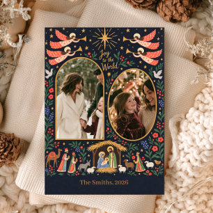 Nativity Christmas Photo Card