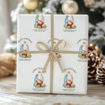 Nativity Christmas Religious Wrapping Paper<br><div class="desc">Celebrate the true meaning of Christmas with this beautifully designed nativity-themed gift wrapping paper, featuring the Holy Family—Jesus, Mary, and Joseph. Perfect for wrapping presents during the holiday season, this elegant paper captures the peaceful scene of the first Christmas, making your gifts even more special. Ideal for religious celebrations, church...</div>
