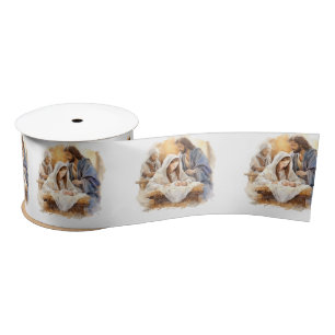 Nativity Christmas   Satin Ribbon