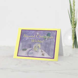 Nativity Christmas Wishes Holiday Card