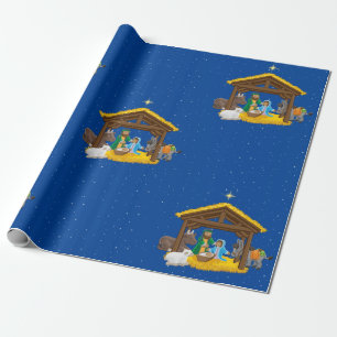 Nativity Christmas Wrapping Paper