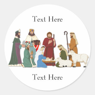 Nativity Classic Round Sticker