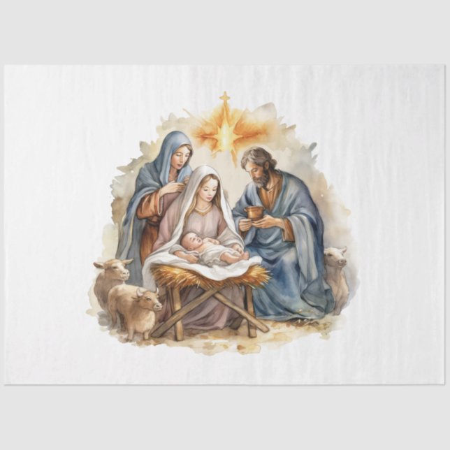 Nativity Design Collection 4 Tissue Paper (Front)