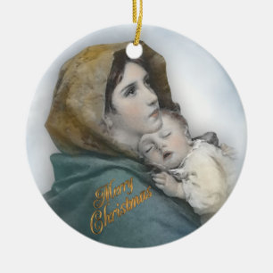 Nativity first Christmas photo ornament