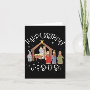 Nativity Happy Birthday Jesus Christmas Nativity C Card