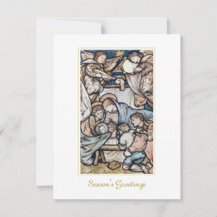 Nativity Jesus Birth Vintage Christmas  Card