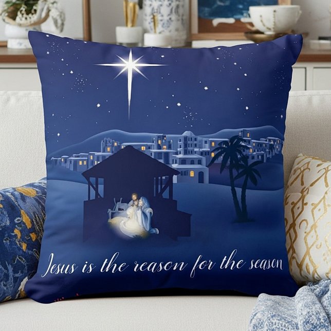 Nativity Jesus is the reason Cushion (Creator Uploaded)