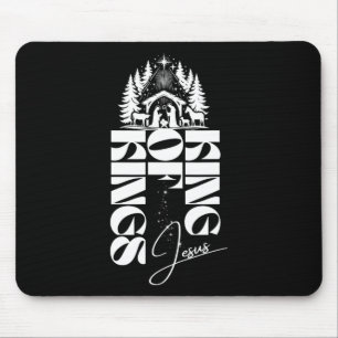 Nativity Jesus King Of Kings Christmas Mouse Pad
