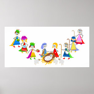 Nativity Kids Poster