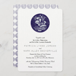 Nativity Letterpress Medallion Invitation