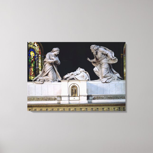 Nativity (marble) canvas print (Front)