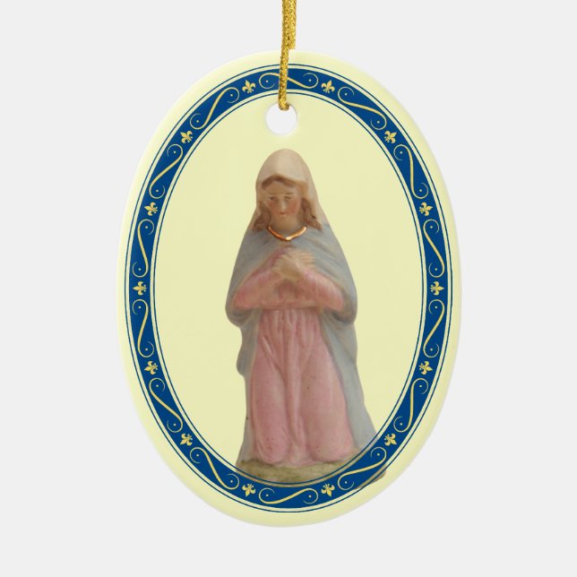 Nativity Mary Ceramic Tree Decoration (Front)