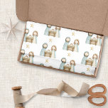 Nativity Mary Joseph Baby Jesus Christmas Tissue Paper<br><div class="desc">Nativity Mary Joseph Baby Jesus Christmas. A simple nativity pattern with Mary,  Joseph and baby Jesus in a manger,  and the Star of Bethlehem.</div>