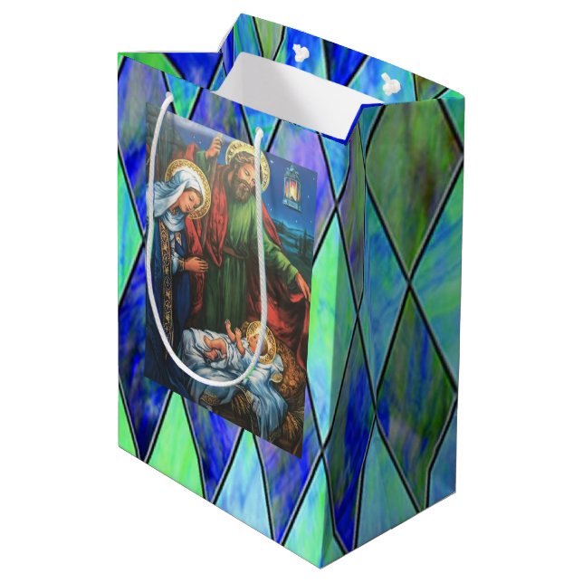 Nativity Medium Gift Bag (Back Angled)