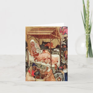 Nativity = Meister von Hohenfurth 1430. Holiday Card