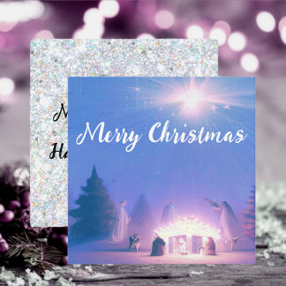 Nativity Merry Christmas & a Happy New Year! Card