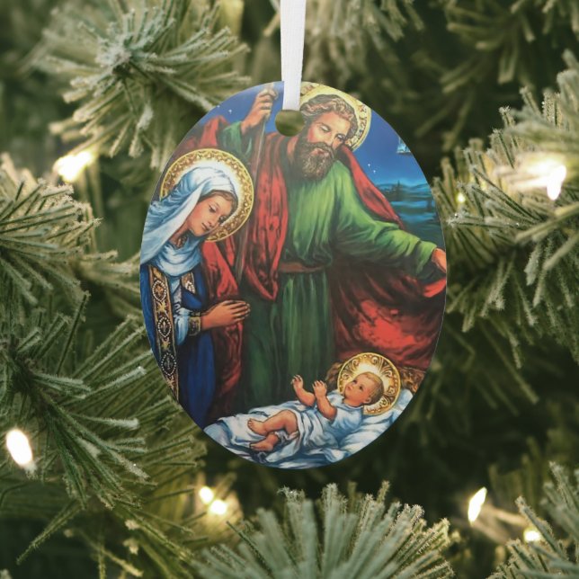 Nativity Metal Tree Decoration (Insitu)