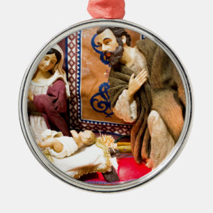 Nativity Metal Tree Decoration