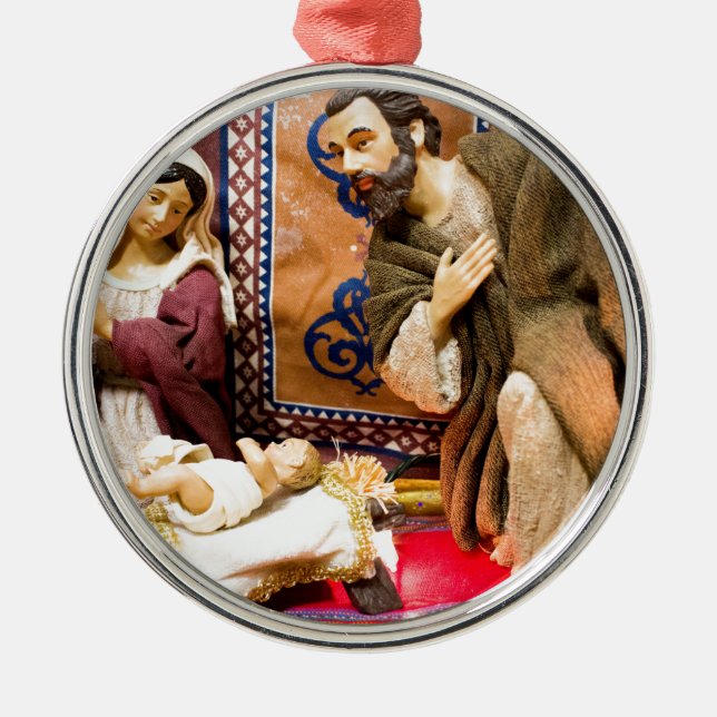 Nativity Metal Tree Decoration (Front)